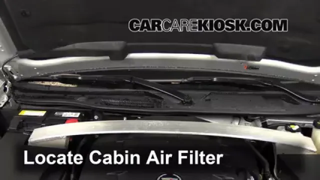 2011 Cadillac STS 3.6L V6 Filtre à air (intérieur) Changement